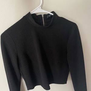 Black crop shirt